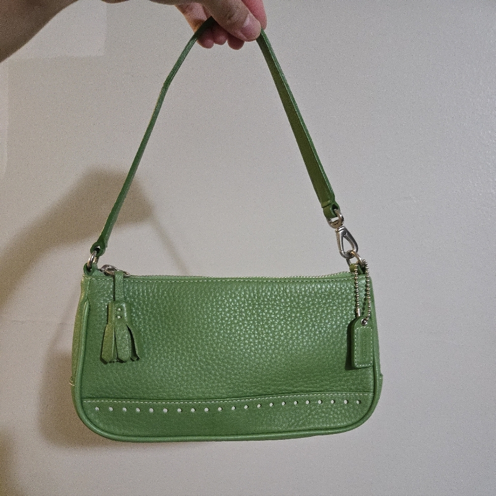 Coach Vintage Y2K Style Demi Green Leather #9860